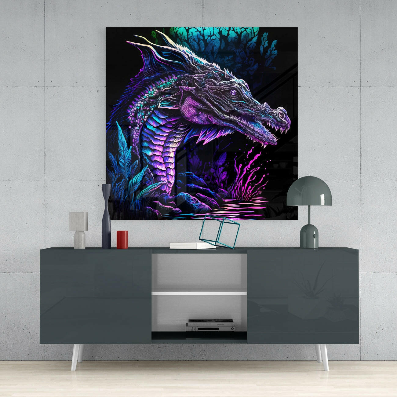 Dragon  Glass Wall Art  || Designers Collection | Insigne Art Design.