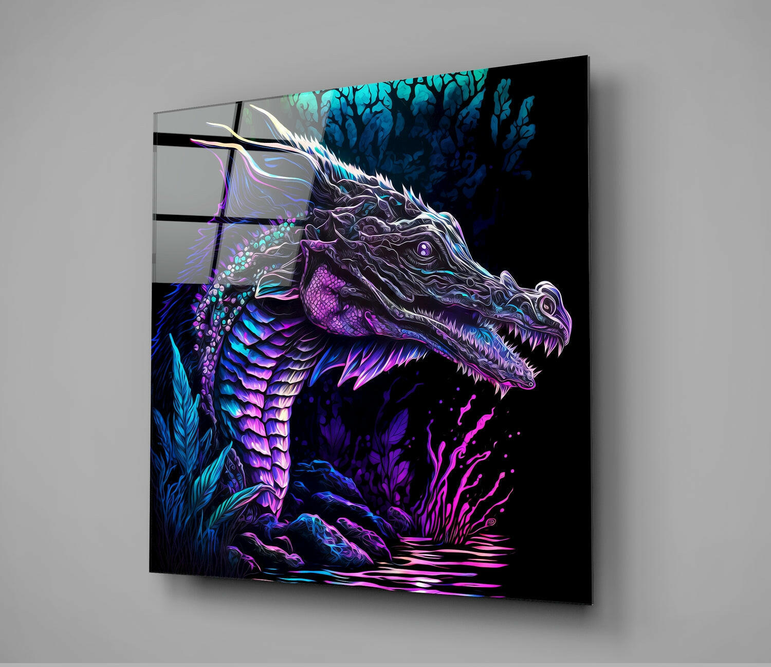Dragon  Glass Wall Art  || Designers Collection | Insigne Art Design.