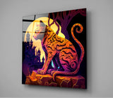 Ancient Cat Glass Wall Art  || Designers Collection | Insigne Art Design