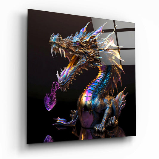 Dragon's Roar Glass Wall Art  || Designers Collection | Insigne Art Design.