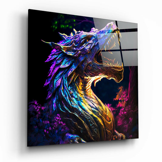 Dragon's Roar Glass Wall Art  || Designers Collection | Insigne Art Design.
