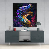 Dragon's Roar Glass Wall Art  || Designers Collection | Insigne Art Design