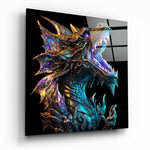 Dragon's Roar Glass Wall Art  || Designers Collection | Insigne Art Design.