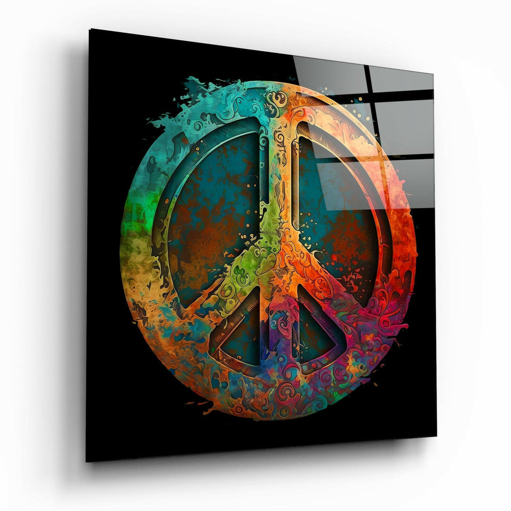 Peace Glass Wall Art  || Designer Collection | Insigne Art Design.