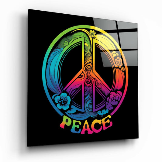 Peace Glass Wall Art  || Designer Collection | Insigne Art Design.