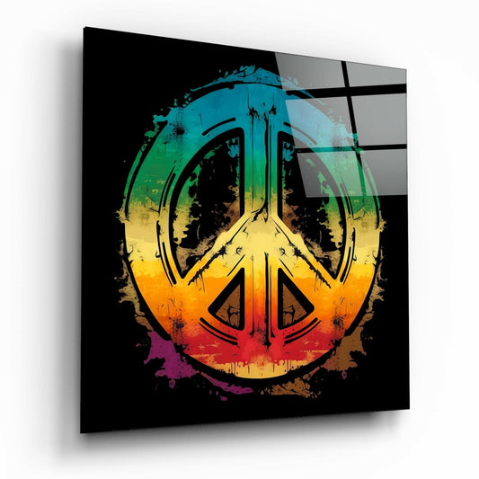Peace Glass Wall Art  || Designer Collection | Insigne Art Design.