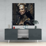 The Queen Glass Wall Art  || Designer Collection | Insigne Art Design.