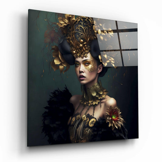 The Queen Glass Wall Art  || Designer Collection | Insigne Art Design.