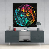 Ying and Yang Glass Wall Art  || Designer Collection | Insigne Art Design