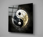 Ying and Yang Glass Wall Art  || Designer Collection | Insigne Art Design.