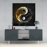 Ying and Yang Glass Wall Art  || Designer Collection | Insigne Art Design