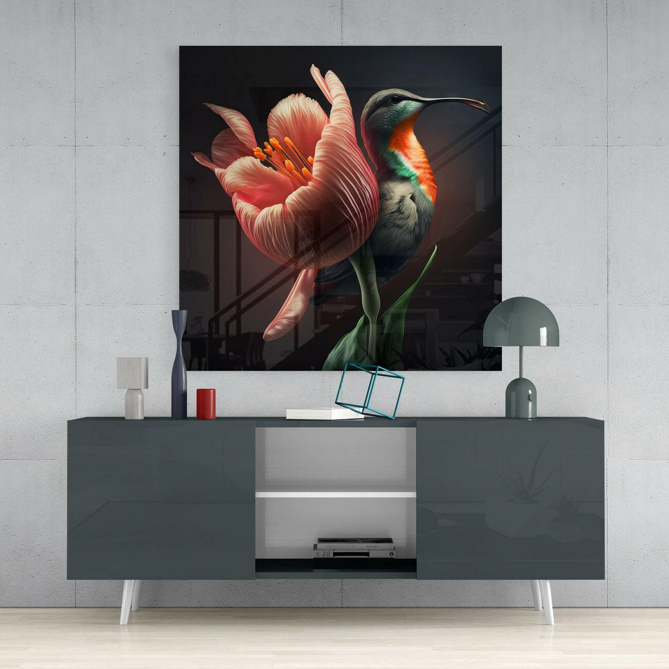 Tropical Beauties Glass Wall Art  || Designer Collection | Insigne Art Design.