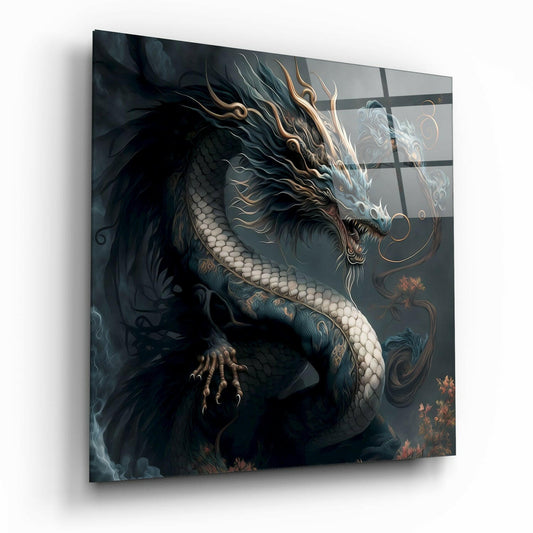Dragon's Roar Glass Wall Art  || Designers Collection | Insigne Art Design.