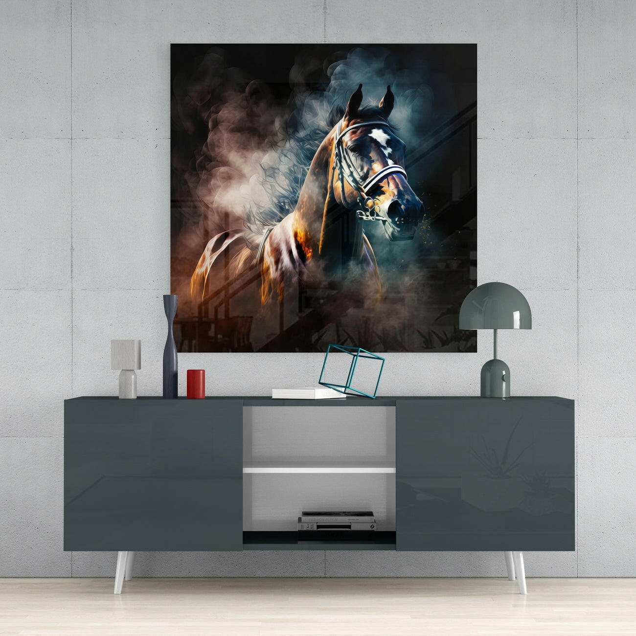 Horse Glass Wall Art  || Designers Collection | Insigne Art Design.