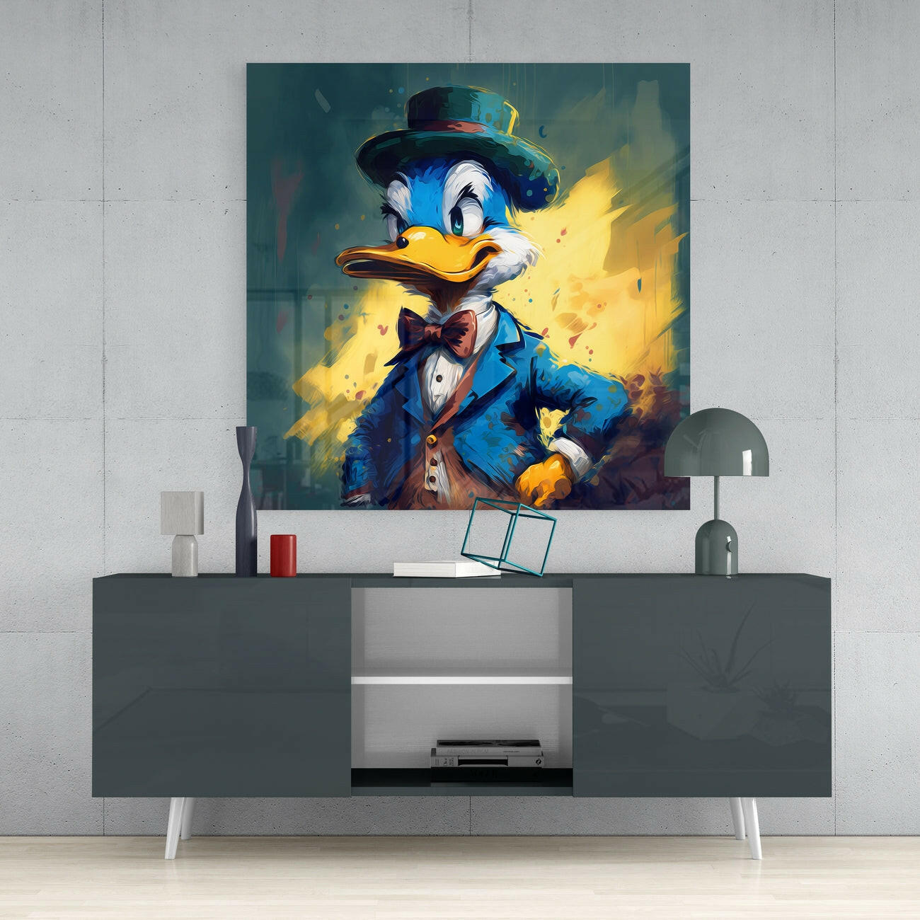 Darkwing Duck Glass Wall Art  || Designers Collection | Insigne Art Design.