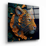 Tiger Glass Wall Art  || Designers Collection | Insigne Art Design.