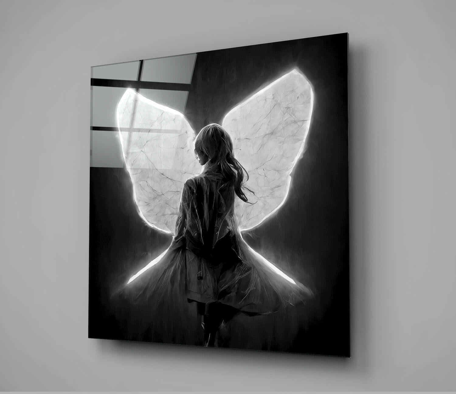 Me Flying Glass Wall Art  || Designer Collection | Insigne Art Design.