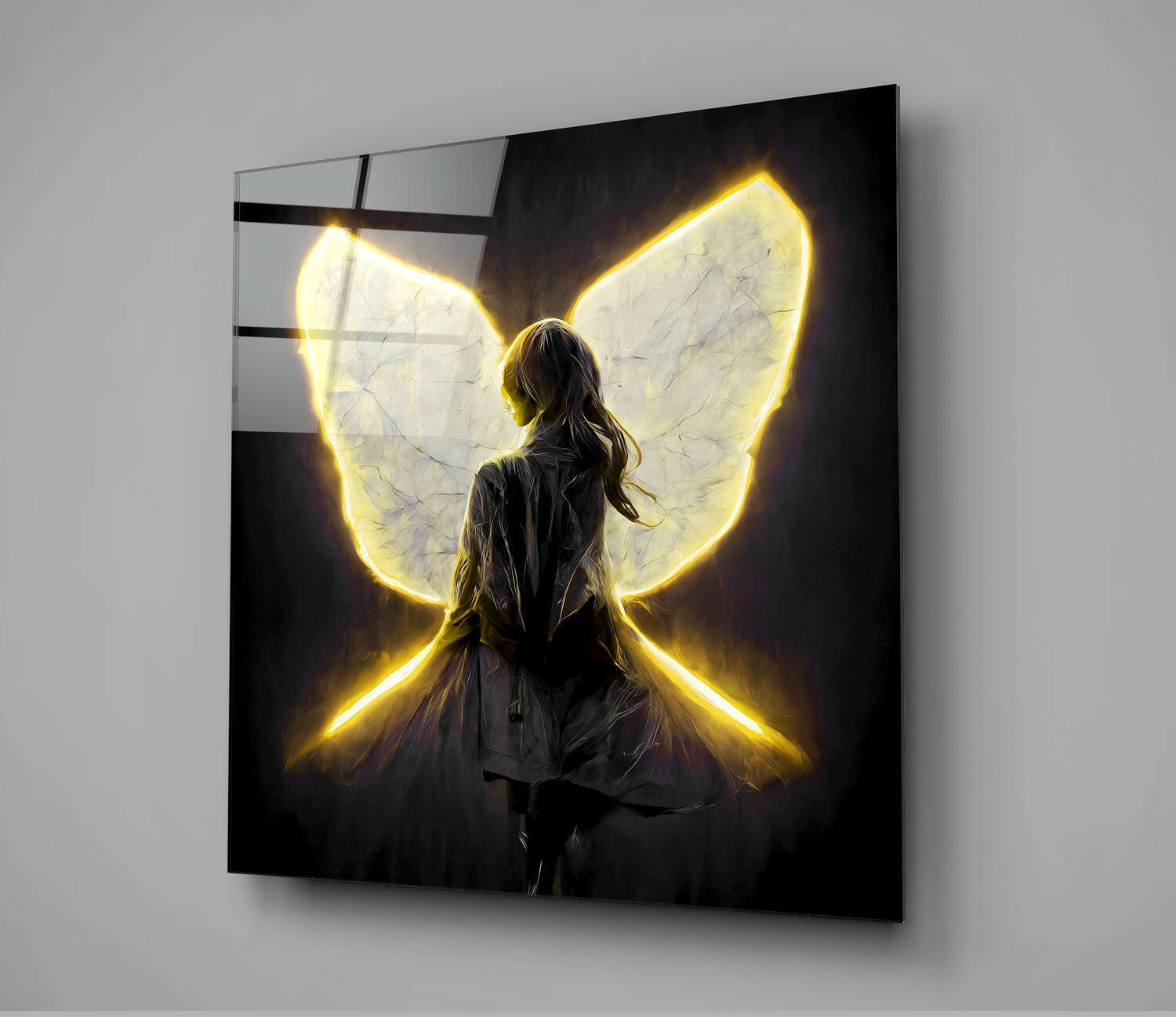 Me Flying Glass Wall Art  || Designer Collection | Insigne Art Design.