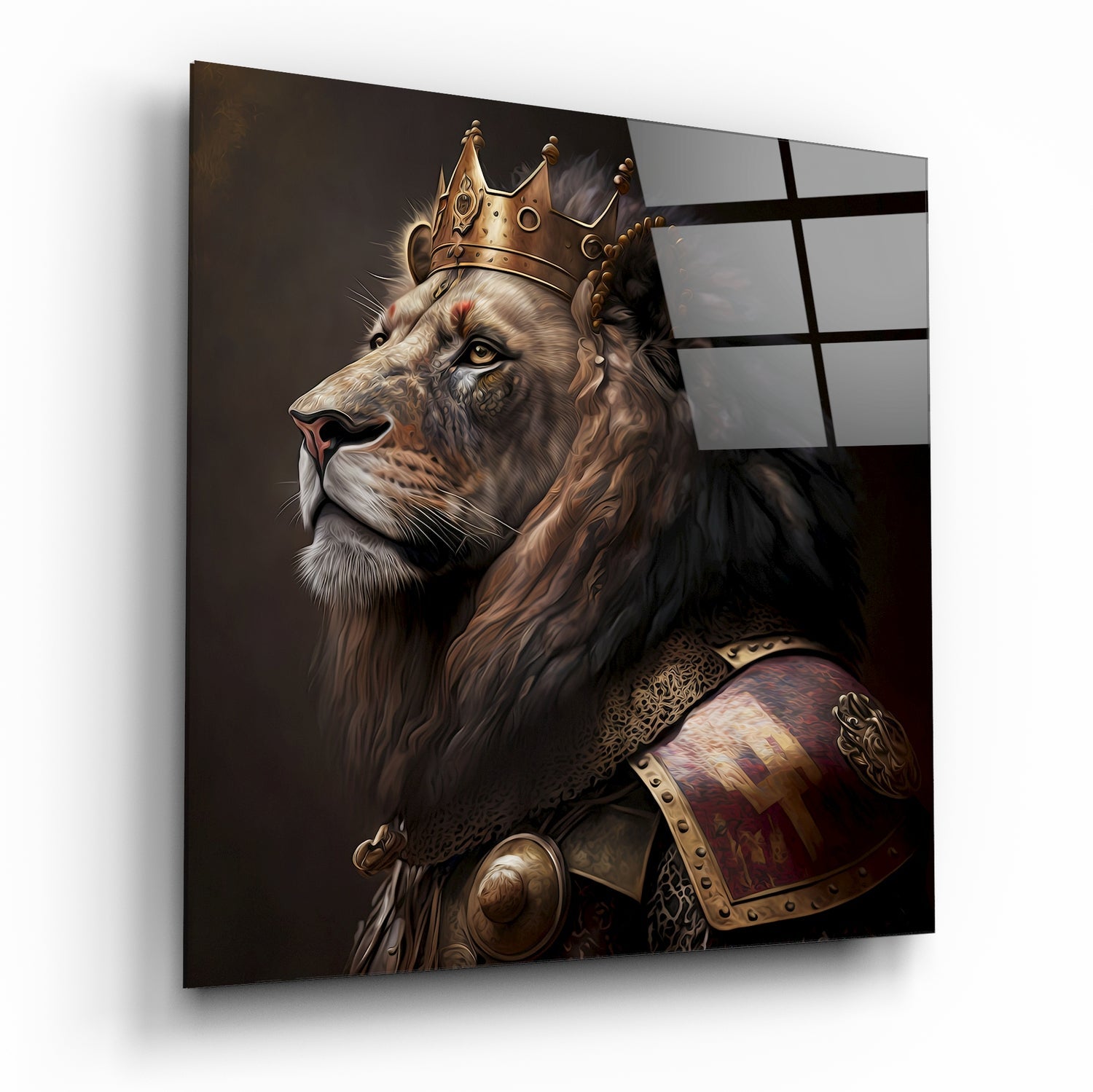 Lion King Glass Wall Art  || Designer Collection - Insigne Art 