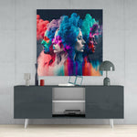 Smoked Thoughts Glass Wall Art  || Designer Collection | Insigne Art Design.
