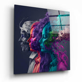 Smoked Thoughts Glass Wall Art  || Designer Collection | Insigne Art Design.