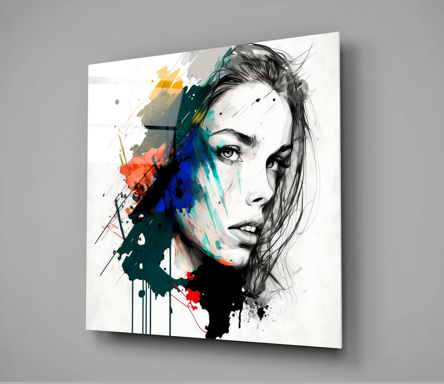 Woman Glass Wall Art  || Designer Collection | Insigne Art Design.