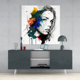 Woman Glass Wall Art  || Designer Collection - Insigne Art 