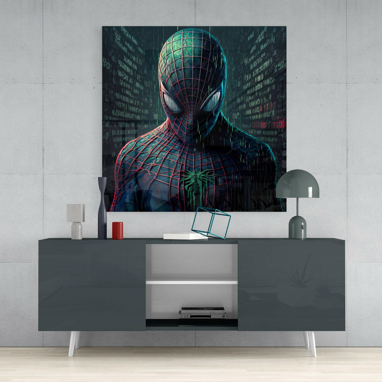 Iconic Spider Glass Wall Art  || Designers Collection | Insigne Art Design.