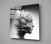 Smoked Thoughts Glass Wall Art  || Designer Collection | Insigne Art Design.
