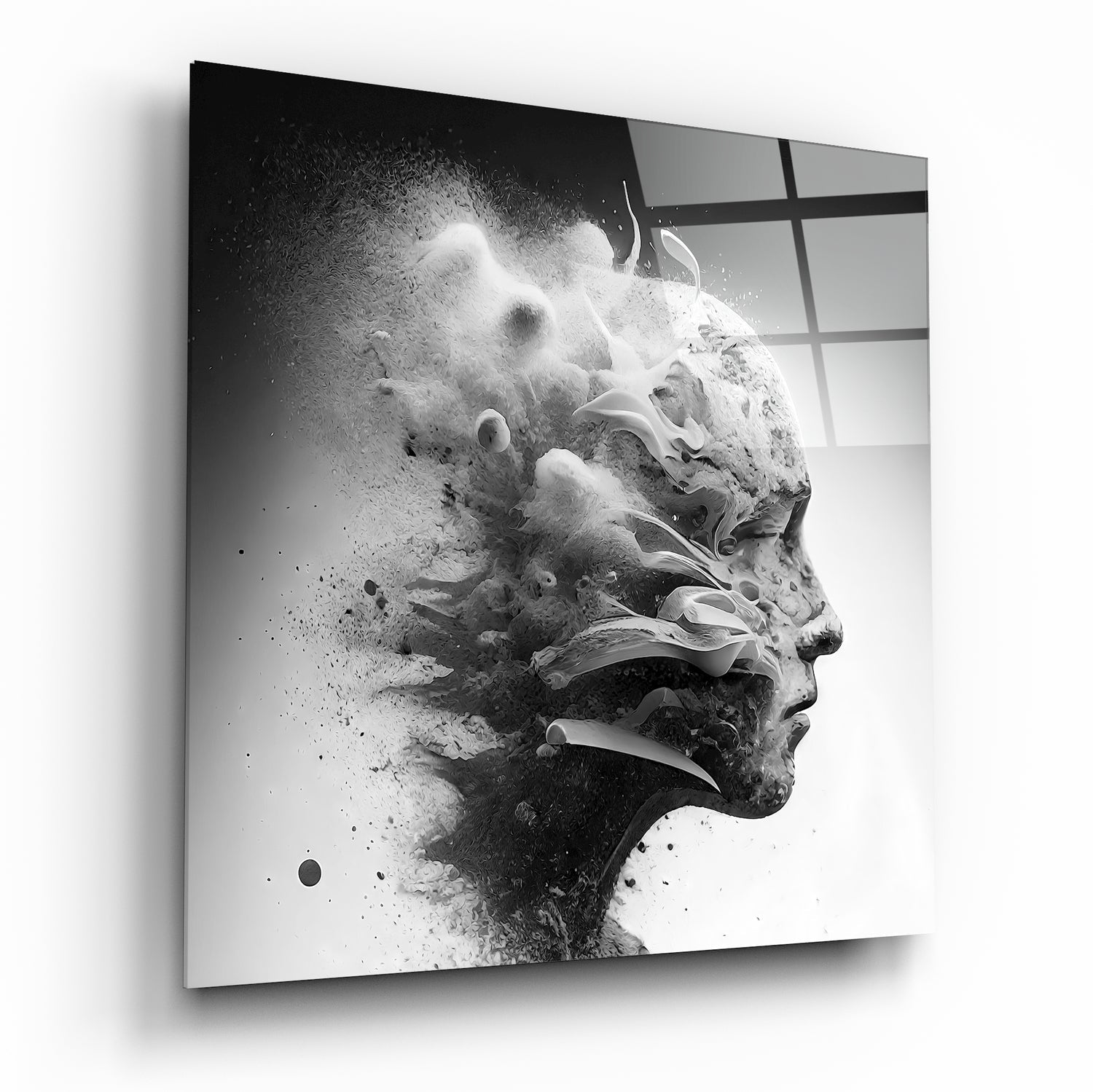 Smoked Thoughts Glass Wall Art  || Designer Collection - Insigne Art 