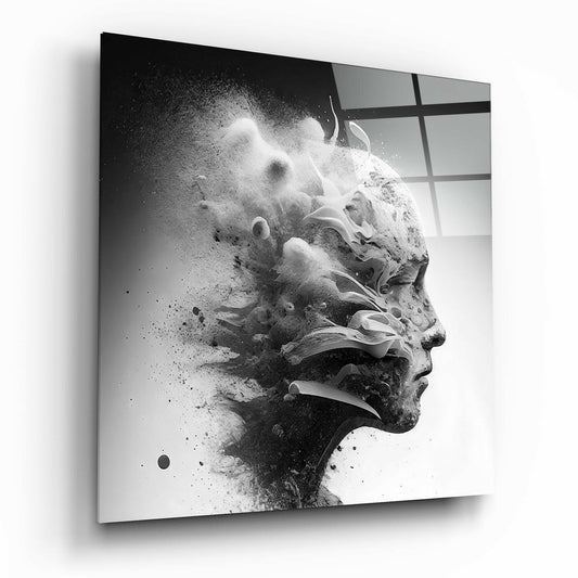 Smoked Thoughts Glass Wall Art  || Designer Collection | Insigne Art Design.