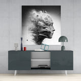 Smoked Thoughts Glass Wall Art  || Designer Collection - Insigne Art 
