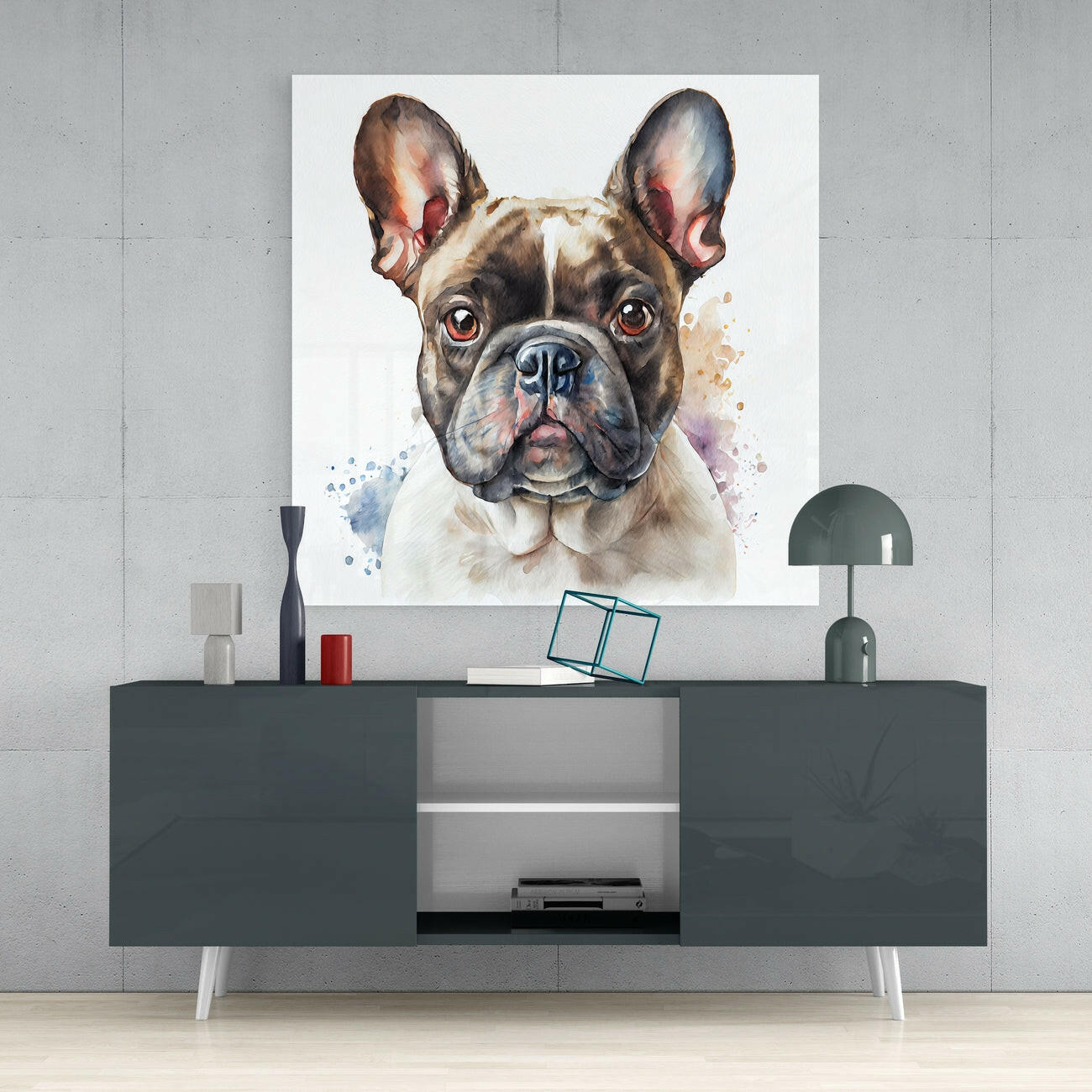 Cute Dog Glass Wall Art  || Designers Collection | Insigne Art Design.