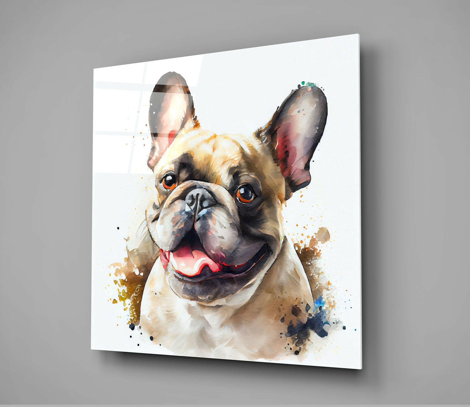 Cute Dog Glass Wall Art  || Designers Collection - Insigne Art 