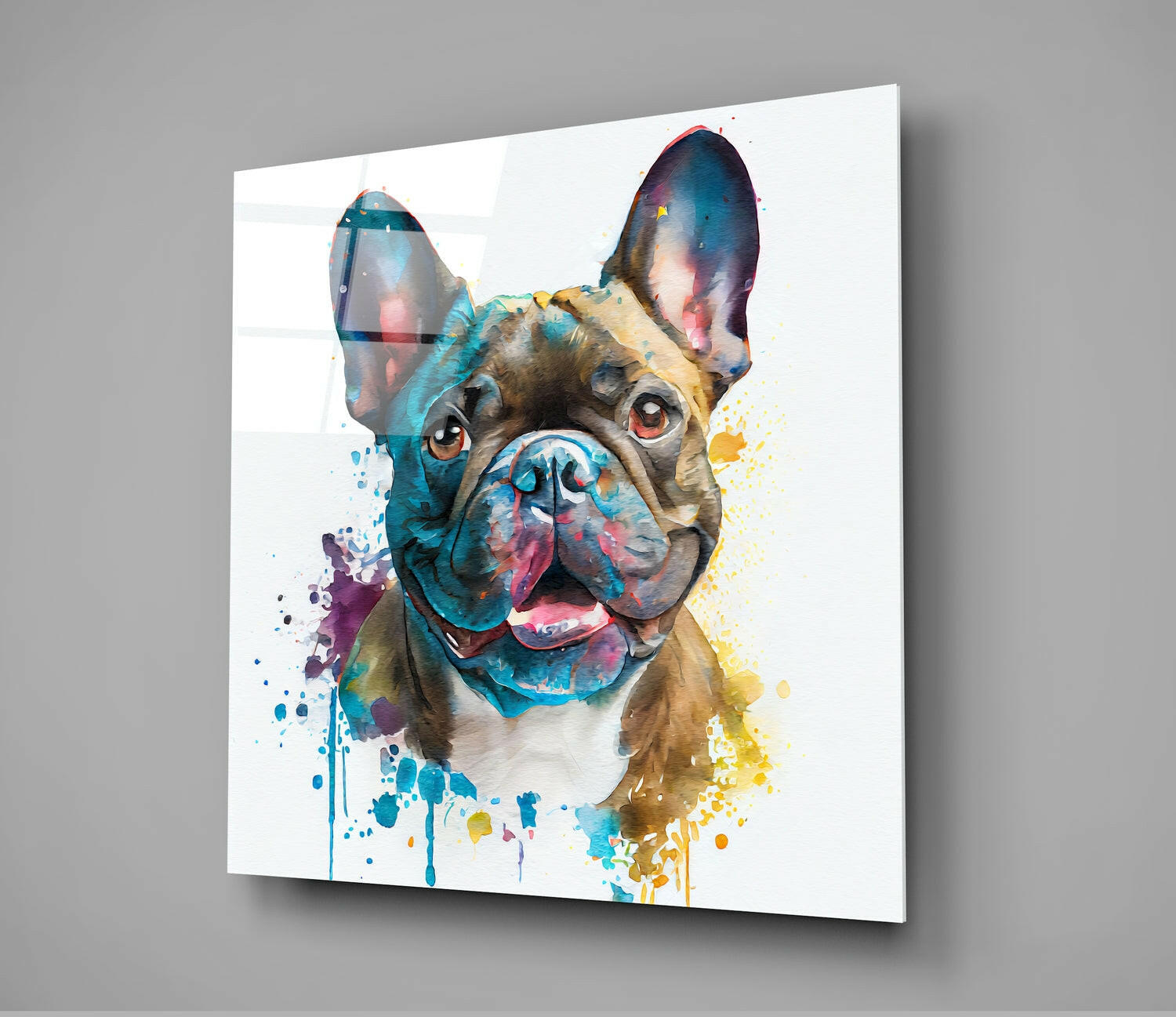 Cute Dog Glass Wall Art  || Designers Collection - Insigne Art 
