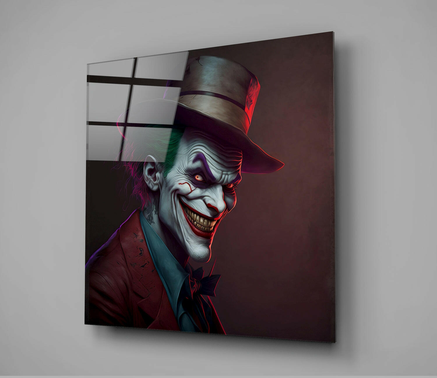 Joker Glass Wall Art  || Designer Collection - Insigne Art 