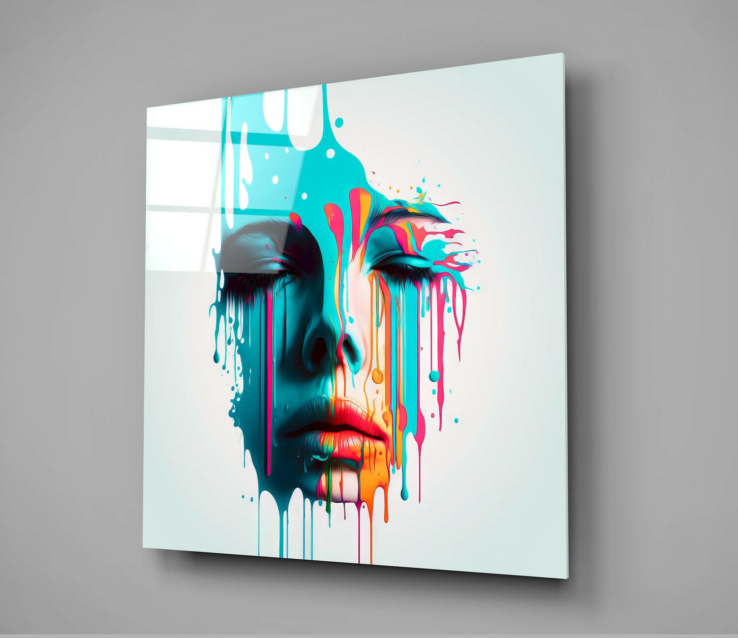 Face of Her Glass Wall Art  || Designers Collection - Insigne Art 