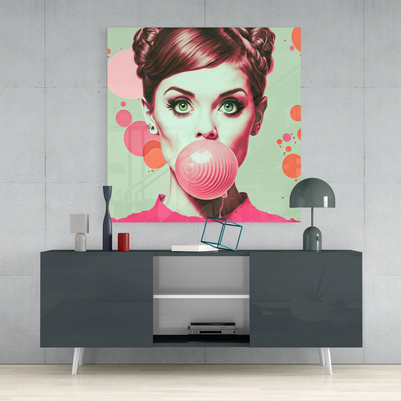 Audrey Hepburn Glass Wall Art  || Designers Collection - Insigne Art 