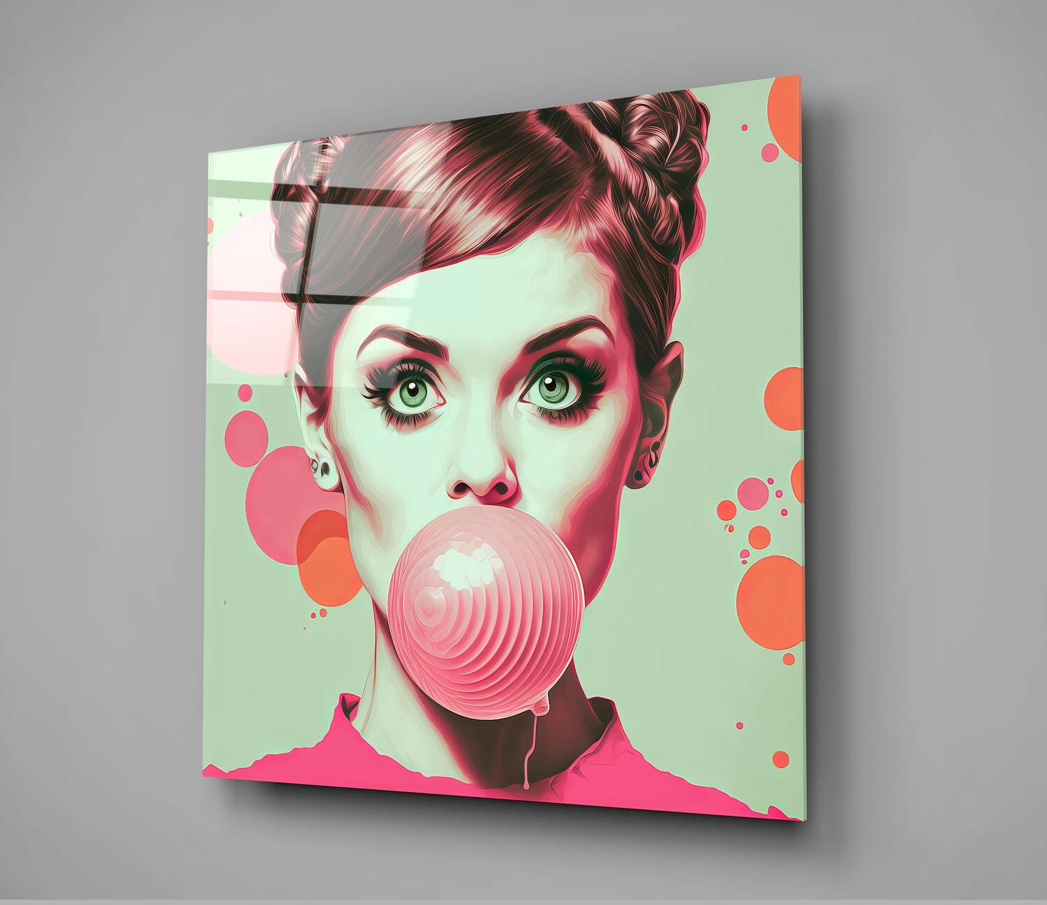 Audrey Hepburn Glass Wall Art  || Designers Collection - Insigne Art 