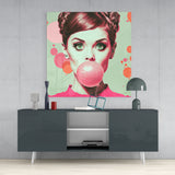 Audrey Hepburn Glass Wall Art  || Designers Collection | Insigne Art Design