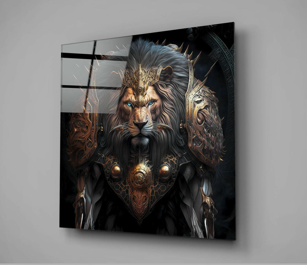 Lion King Glass Wall Art  || Designer Collection - Insigne Art 