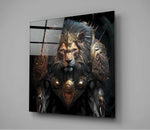 Lion King Glass Wall Art  || Designer Collection - Insigne Art 