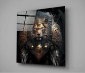 Lion King Glass Wall Art  || Designer Collection - Insigne Art 