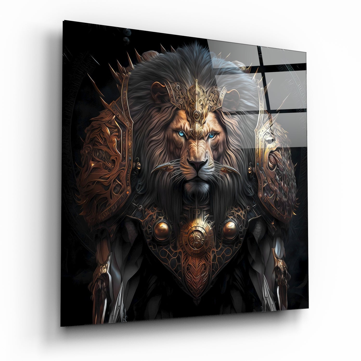 Lion King Glass Wall Art  || Designer Collection - Insigne Art 