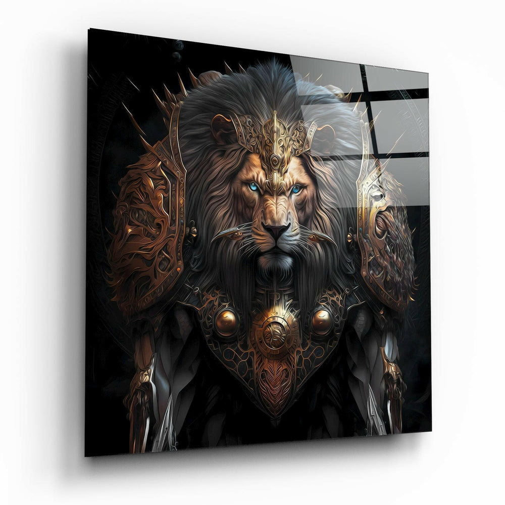 Lion King Glass Wall Art  || Designer Collection - Insigne Art 