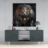 Lion King Glass Wall Art  || Designer Collection | Insigne Art Design