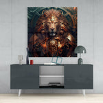 Lion King Glass Wall Art  || Designer Collection - Insigne Art 