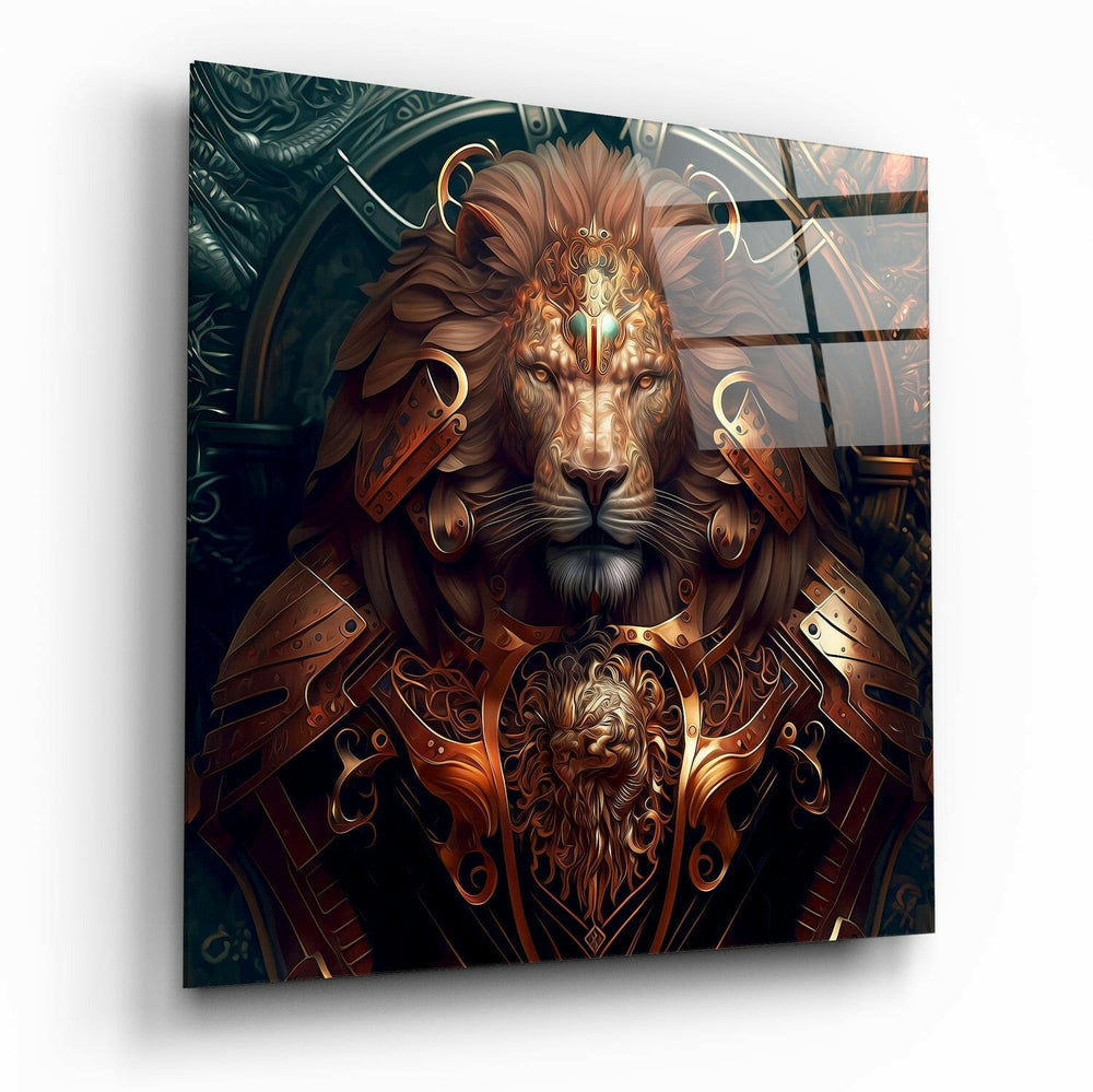 Lion King Glass Wall Art  || Designer Collection - Insigne Art 