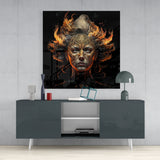 The Wrath of the Woman Glass Wall Art  || Designer Collection - Insigne Art 