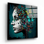 Butterfly Thoughts Glass Wall Art  || Designers Collection - Insigne Art 